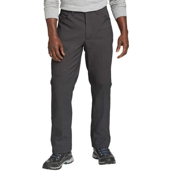 Eddie Bauer Fleece Lined Tech Pants Mens 40 x 30 Gray Water Repellent Insulated - Picture 3 of 16